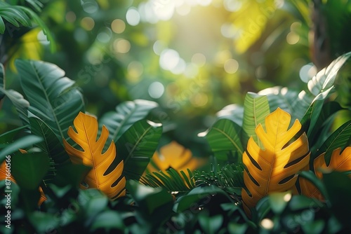 colorful tropical leaves professional photography photo