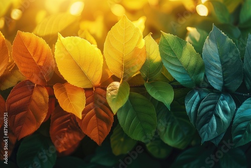 colorful tropical leaves professional photography photo