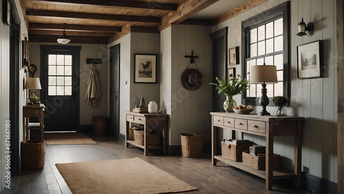 Rustic Farmhouse Hallway