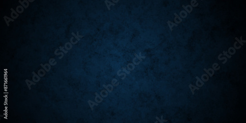 Old blue wall interior retro vintage paper backdrop grunge background. Black background vintage backdrop Style background with space. Blue stone wall texture grunge rock surface. Vector old wall.