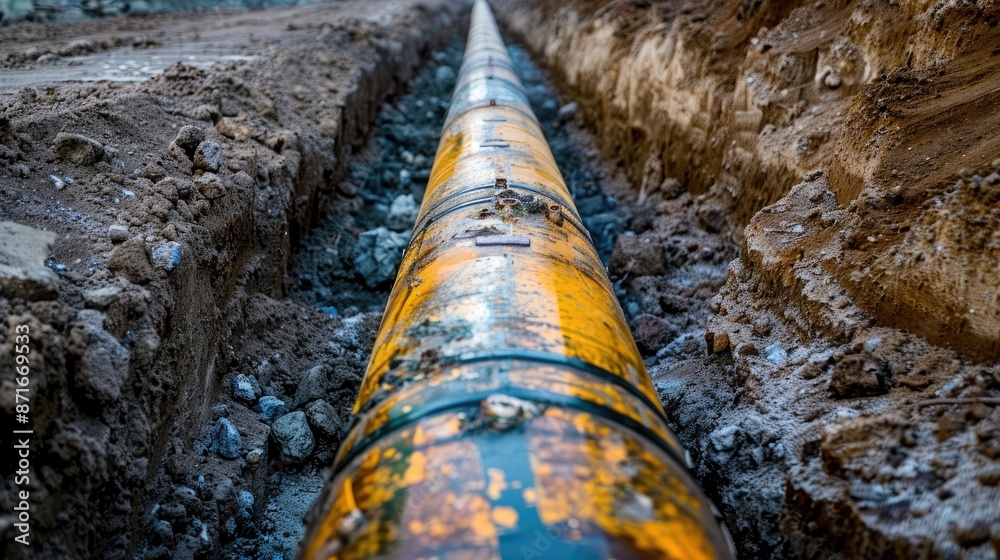 custom made wallpaper toronto digitalGas pipe laid on ground