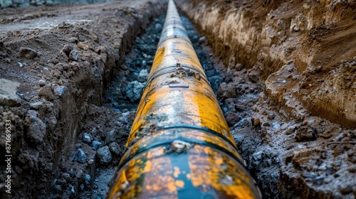 Wallpaper Mural Gas pipe laid on ground Torontodigital.ca