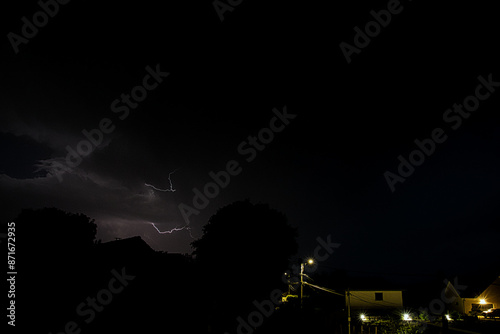 La foudre de l'orage