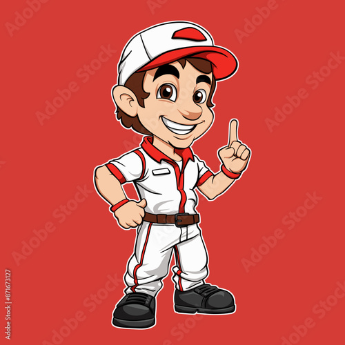 Cartoon Mascot Mechanic Plumber Constructor Vector