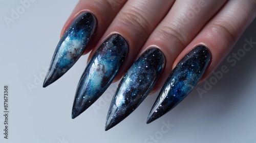 Galaxy Nails: A Cosmic Manicure photo