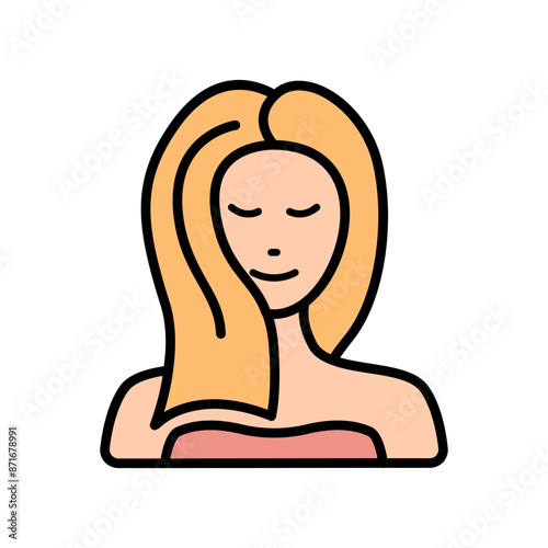 Facial treatment line icon. Skincare, beauty, spa, relaxation, rejuvenation, cleansing, facial mask, therapy, wellness, health, anti-aging, pampering, glow, hydration, facial care, self-care, salon