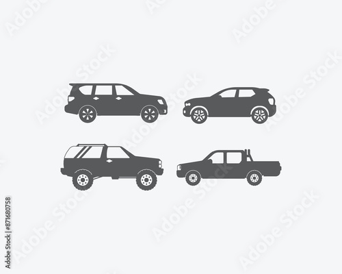 car silhouette vector