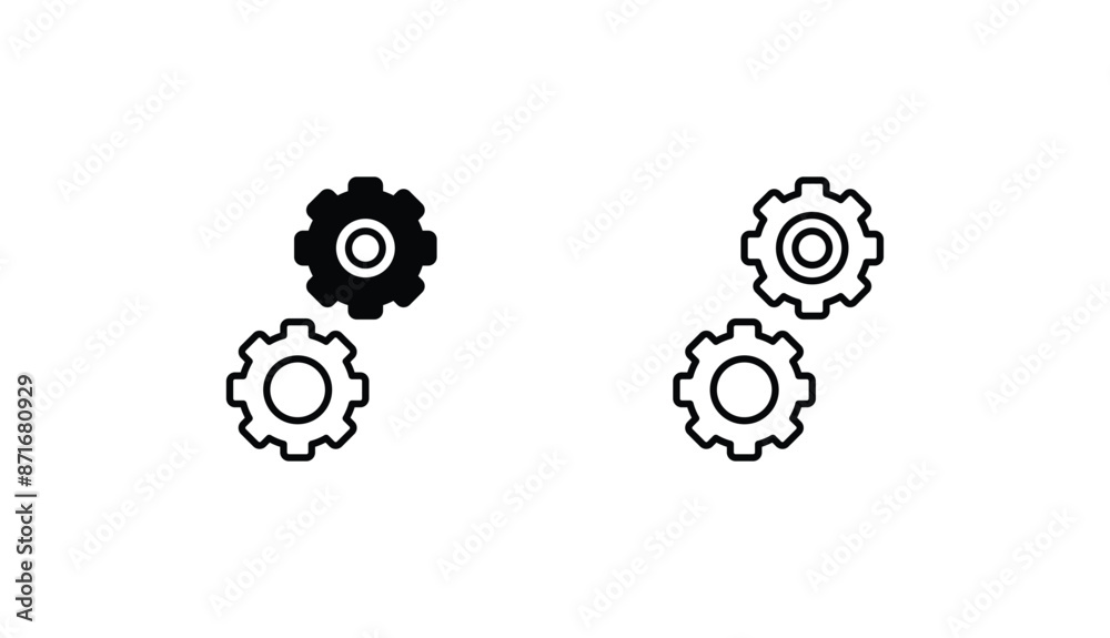 Setting icon design with white background stock illustration Setting icon design with white background stock illustration
