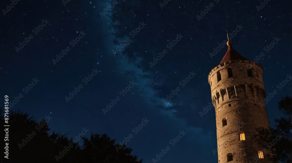 Obraz premium the tower of the castle