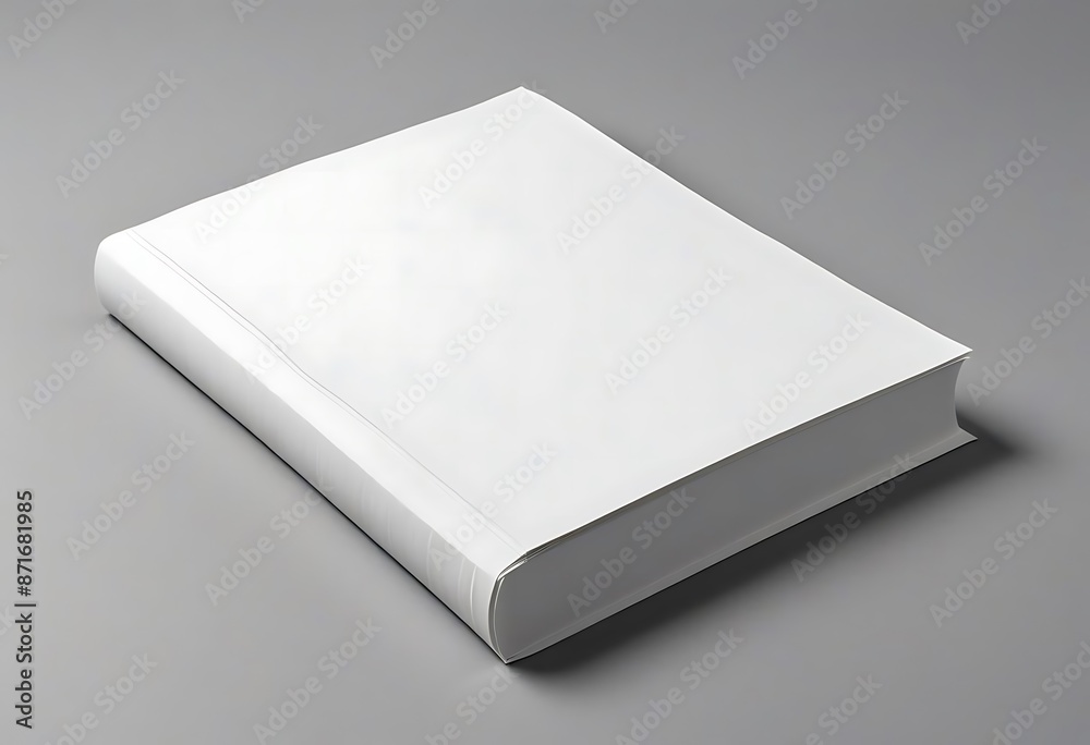 mockup of a blank cover white book on a grey background mockup of a blank cover white book on a grey background