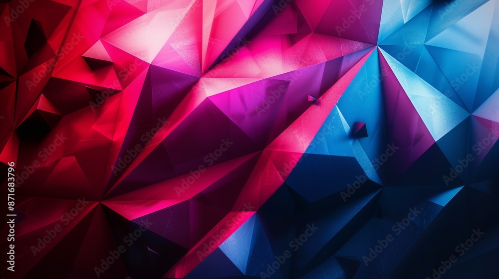Sci-fi polygonal geometric design background