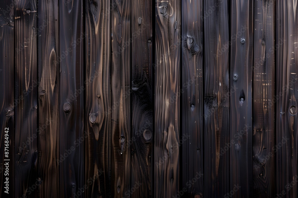 Dark brown wooden wall background, wood texture for photo studio backdrop or poster background Dark brown wooden wall background, wood texture for photo studio backdrop or poster background