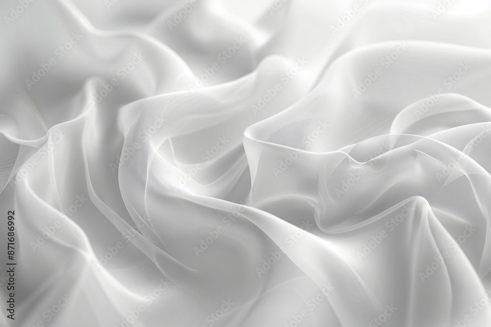 Obraz premium A white fabric with a pattern of lines and dots