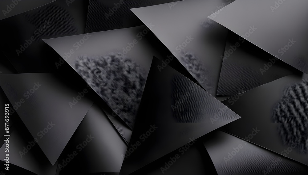 abstract geometry background with black paper triangles. paper cut wallpaper abstract geometry background with black paper triangles. paper cut wallpaper