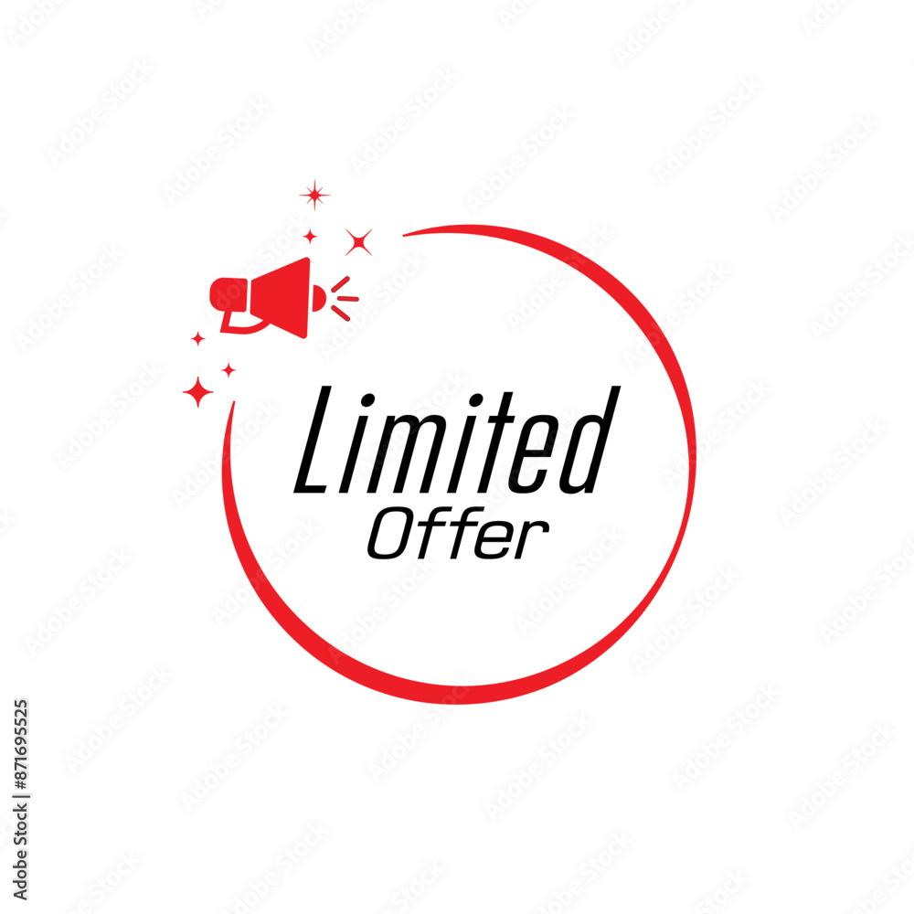limited offer text information sign limited offer text information sign
