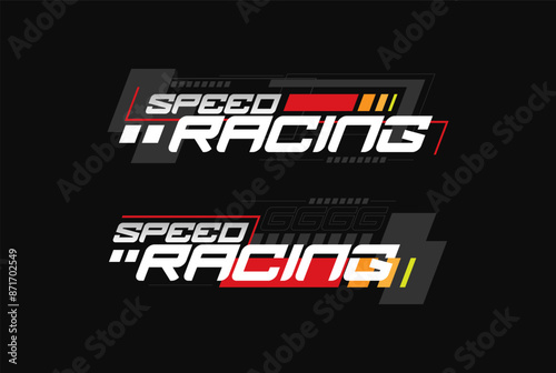 racing performance trendy fashionable vector t-shirt and apparel design, typography, print, poster. Global swatches.