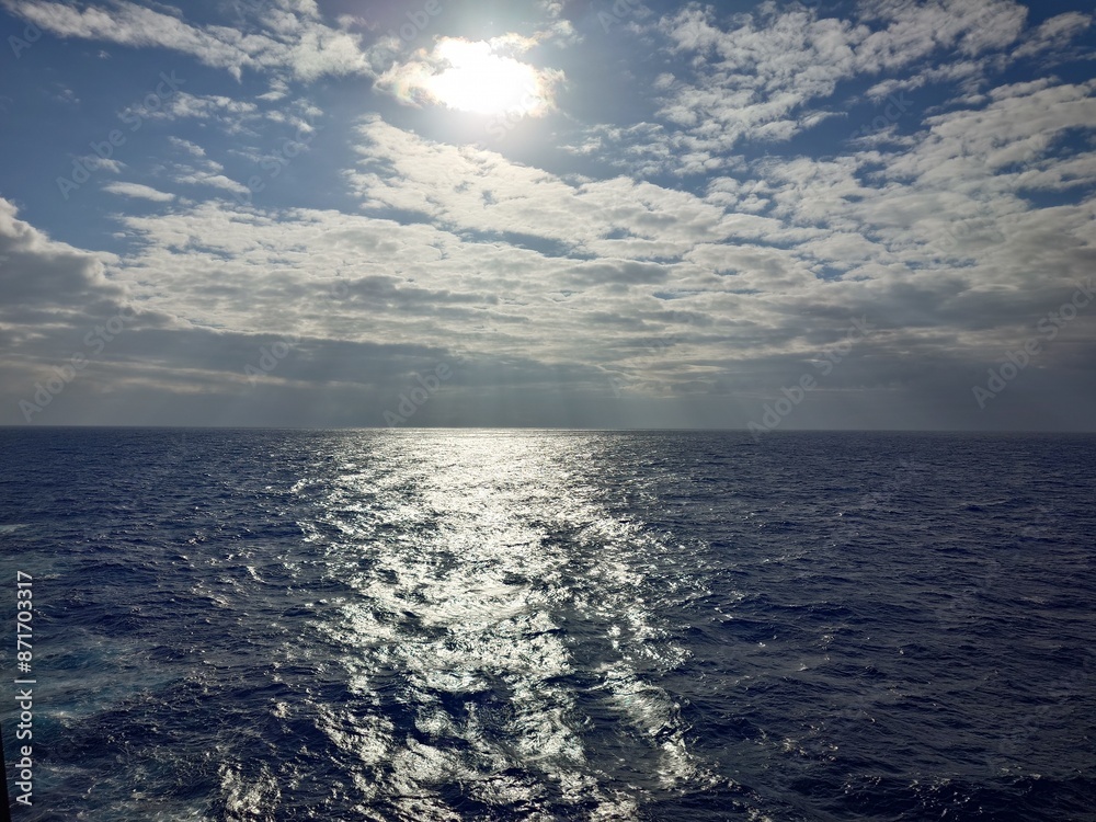 Fototapeta premium sunset over sea