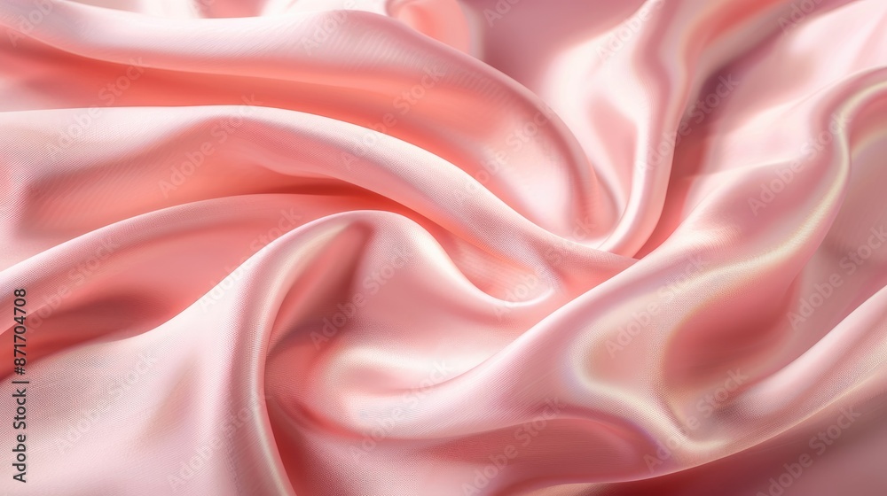 Fototapeta premium Silk fabric texture with a smooth surface and rich color