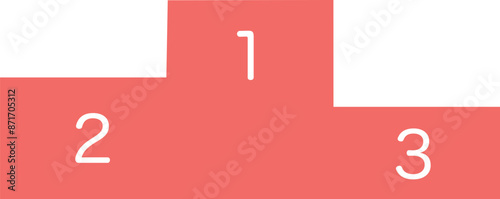 シンプルな表彰台のイラスト素材