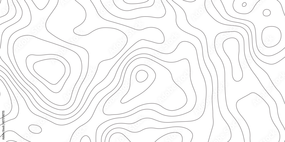 Abstract design with seamless pattern with lines topographic map. geographic mountain relief. retro topographic map. geographic contour map paper texture. terrain path isolated on a background.