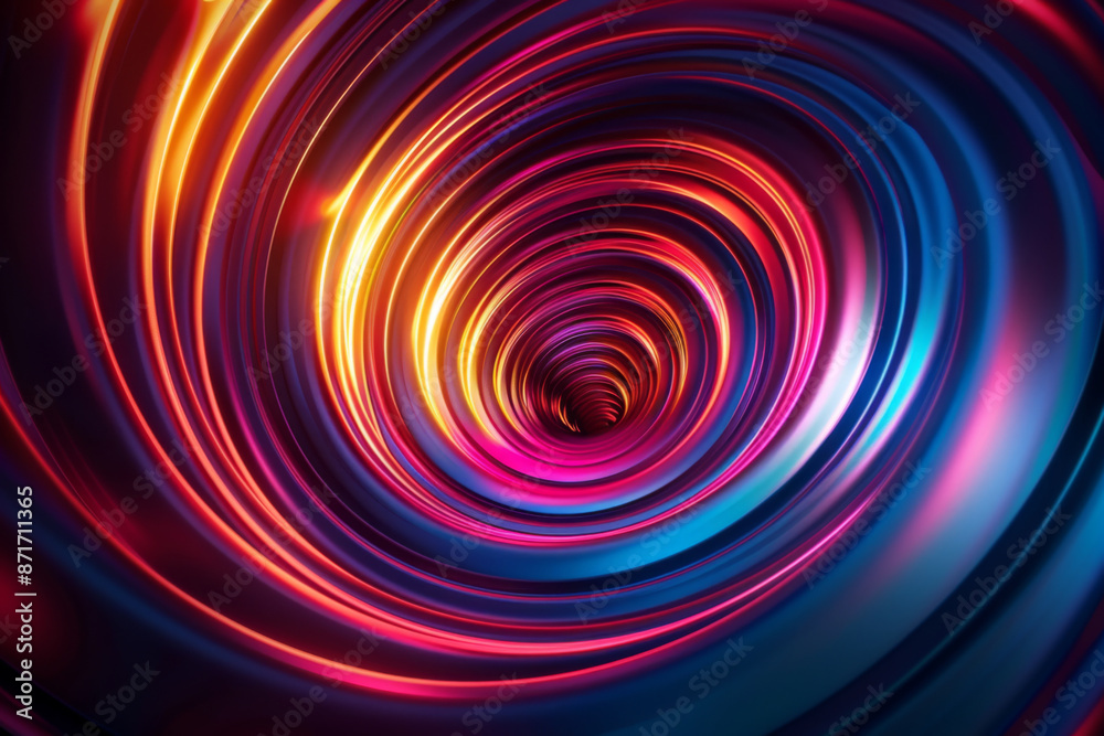 Abstract Swirling Tunnel of Light Abstract Swirling Tunnel of Light