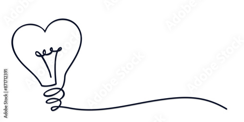 The stylized symbol of electric lamp.

