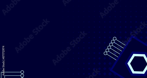 Technology innovation background. Abstract geometric, information-technology, digital-technology. For cover, poster, banner. Vector illustration EPS10