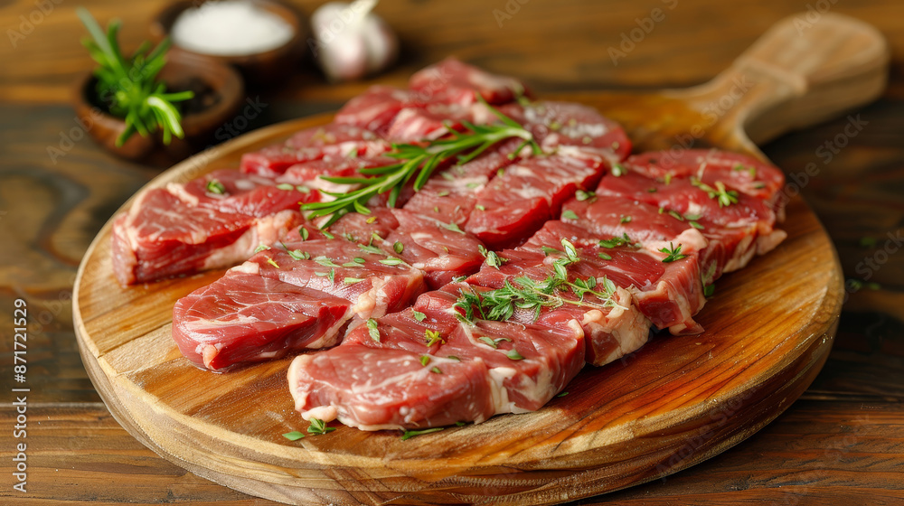 The steak is allowed to marinate for at least 30 minutes, allowing the honey to penetrate and flavor the meat. The steak is allowed to marinate for at least 30 minutes, allowing the honey to penetrate and flavor the meat.