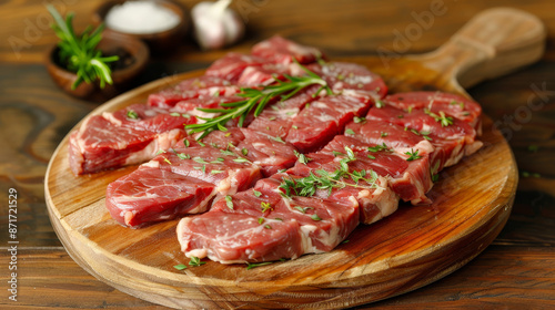  The steak is allowed to marinate for at least 30 minutes, allowing the honey to penetrate and flavor the meat.