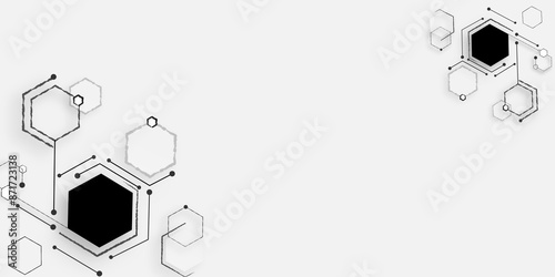 Vector hexagons pattern, Abstract geometric hexagon white background, 
