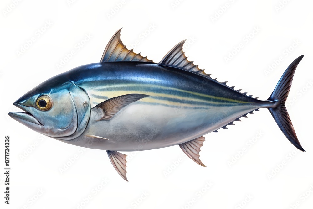 Fototapeta premium Tuna on white background