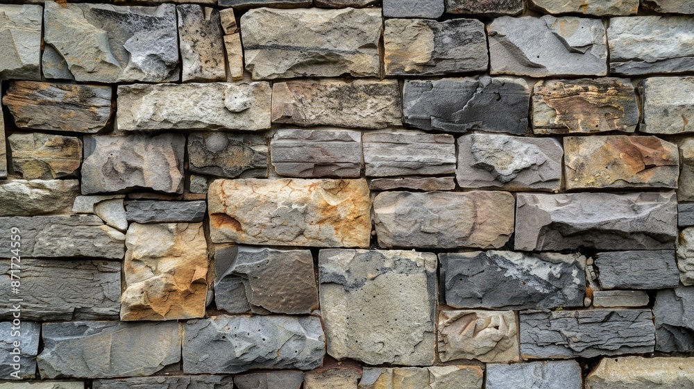 Wall with Stone Blocks Chipped Cement and Space for Text Wall with Stone Blocks Chipped Cement and Space for Text