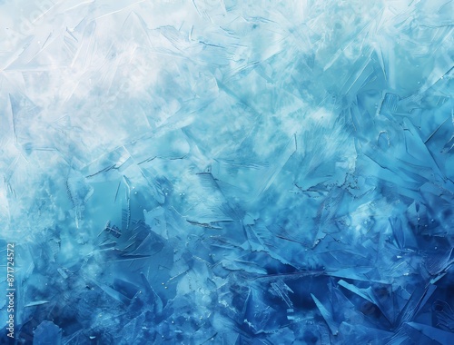 Wallpaper Mural Background made of ice frozen blue, frost scratched texture, cold winter material Torontodigital.ca
