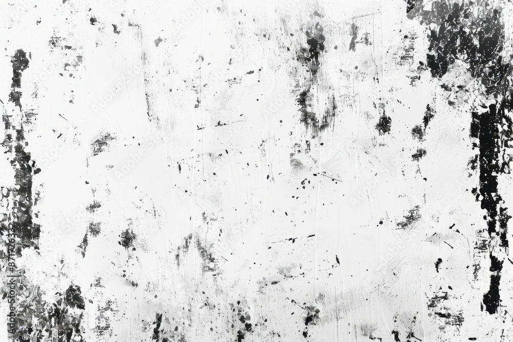 Black and white grunge background with cracks, chips, dots, isolated on transparent background. Black and white grunge background with cracks, chips, dots, isolated on transparent background.