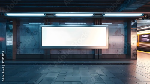 digital signage mockup blank screen portrait vertical panel signboard railway station advertisement display template digital media information public indoor wall mounted signage solution passenger inf