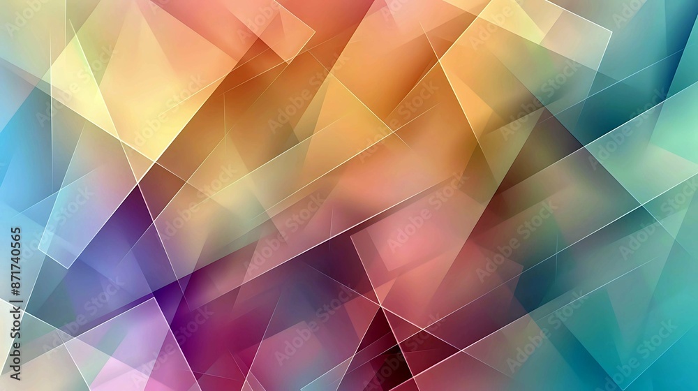 Abstract Cubism-inspired Background with Overlapping Shapes, Geometric Artistic Design Abstract Cubism-inspired Background with Overlapping Shapes, Geometric Artistic Design