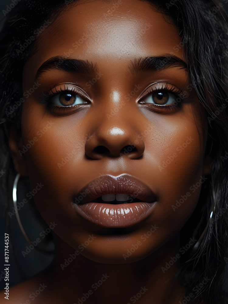 Abstract Pretty Black woman, emotions concept art collection, portrait of a woman. Abstract Pretty Black woman, emotions concept art collection, portrait of a woman.