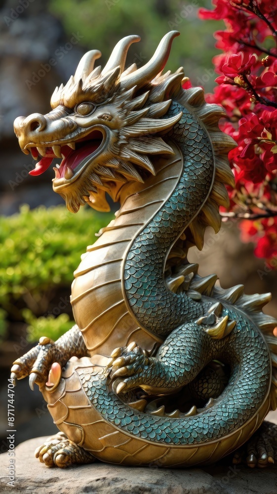 Obraz premium Feng Shui Items Dragon for Luck and Health. Balance the Flow of Energy