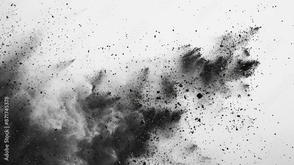 A dramatic black and white photo of a smoke cloud. Suitable for various design projects A dramatic black and white photo of a smoke cloud. Suitable for various design projects