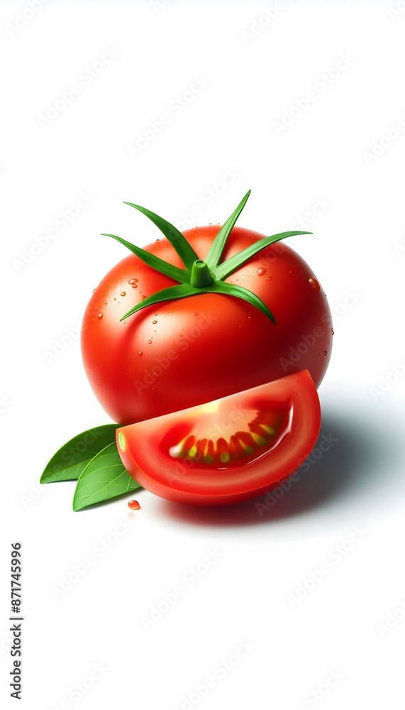 tomato on a white background tomato on a white background