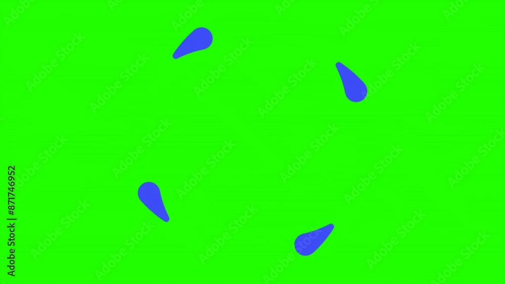 Loading Water droplet circle, Video. Loading Animation Icon on green ...