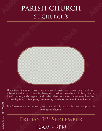 CHURCH POSTER, FUNDRAISER FLYER DESIGN