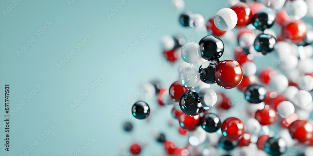 Graphic design of a single amino acid molecule for educational and artistic purposes. Concept Chemistry, Educational, Amino Acid, Molecule, Graphic Design Graphic design of a single amino acid molecule for educational and artistic purposes. Concept Chemistry, Educational, Amino Acid, Molecule, Graphic Design