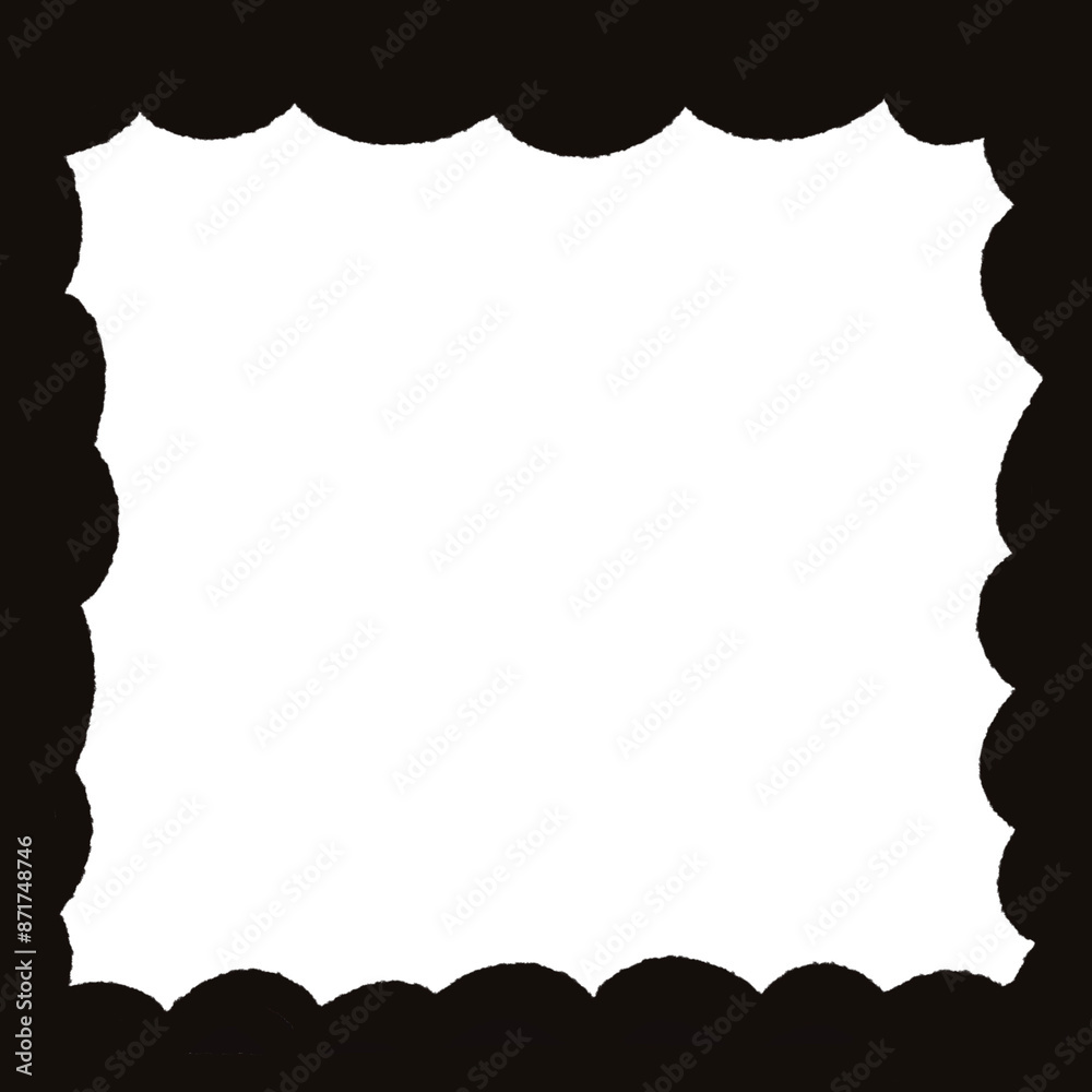 Obraz premium frame line doodle