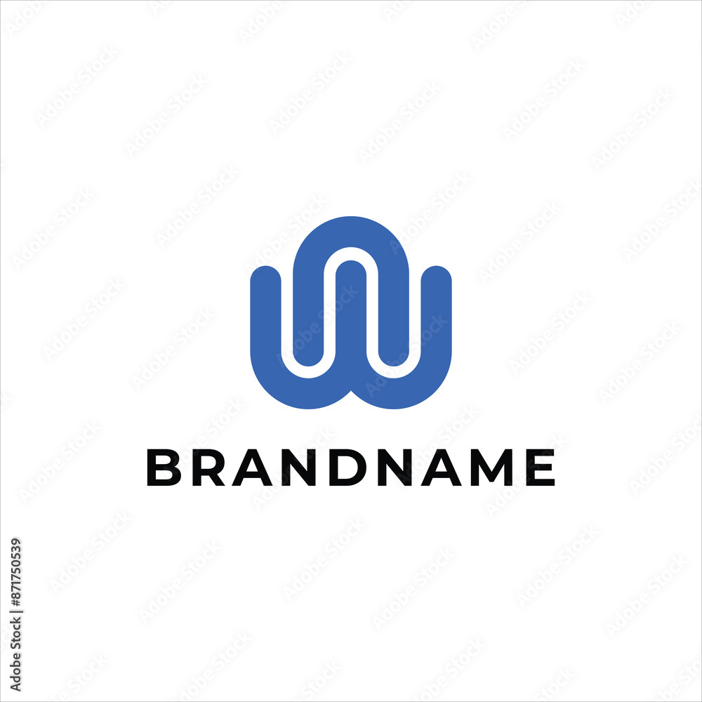 Initial letter WN NW logo. WN NW Monogram logo design template. Minimalist logo concept for business and company. Initial letter WN NW logo. WN NW Monogram logo design template. Minimalist logo concept for business and company.