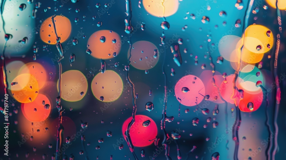 Raindrops on a windowpane Raindrops on a windowpane