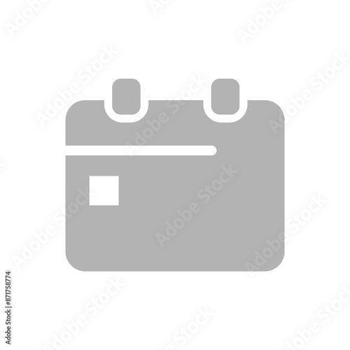 calendar icon on a white background, vector illustration