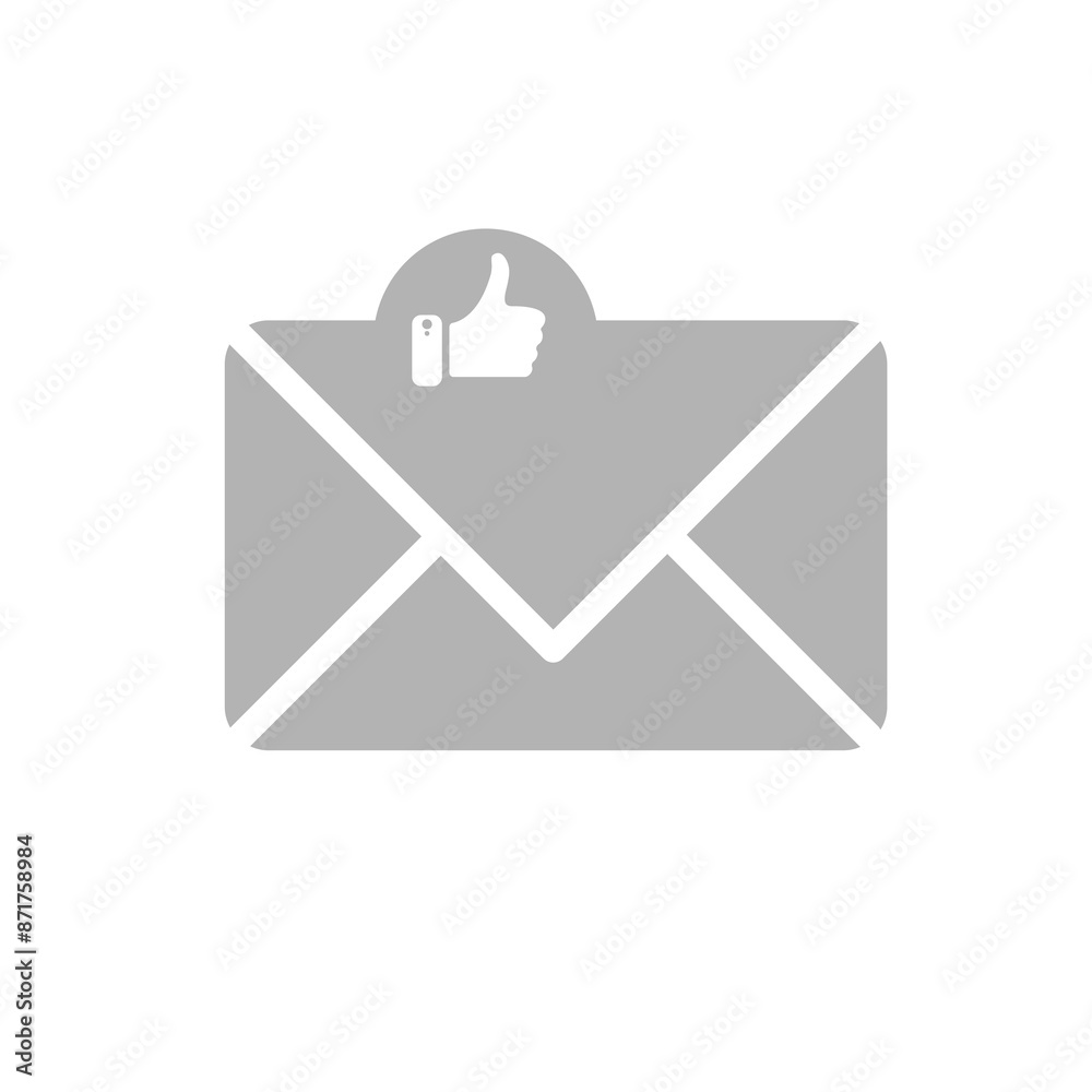 letter icon on a white background, vector illustration letter icon on a white background, vector illustration