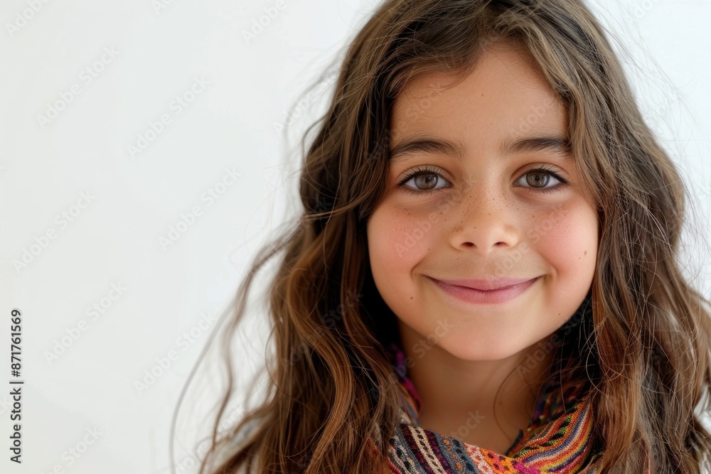 Close-up of a cute little girl smiling Close-up of a cute little girl smiling