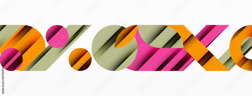 Circle and line geometric background. Round shapes with diagonal lines composition for wallpaper, banner, background or landing Circle and line geometric background. Round shapes with diagonal lines composition for wallpaper, banner, background or landing